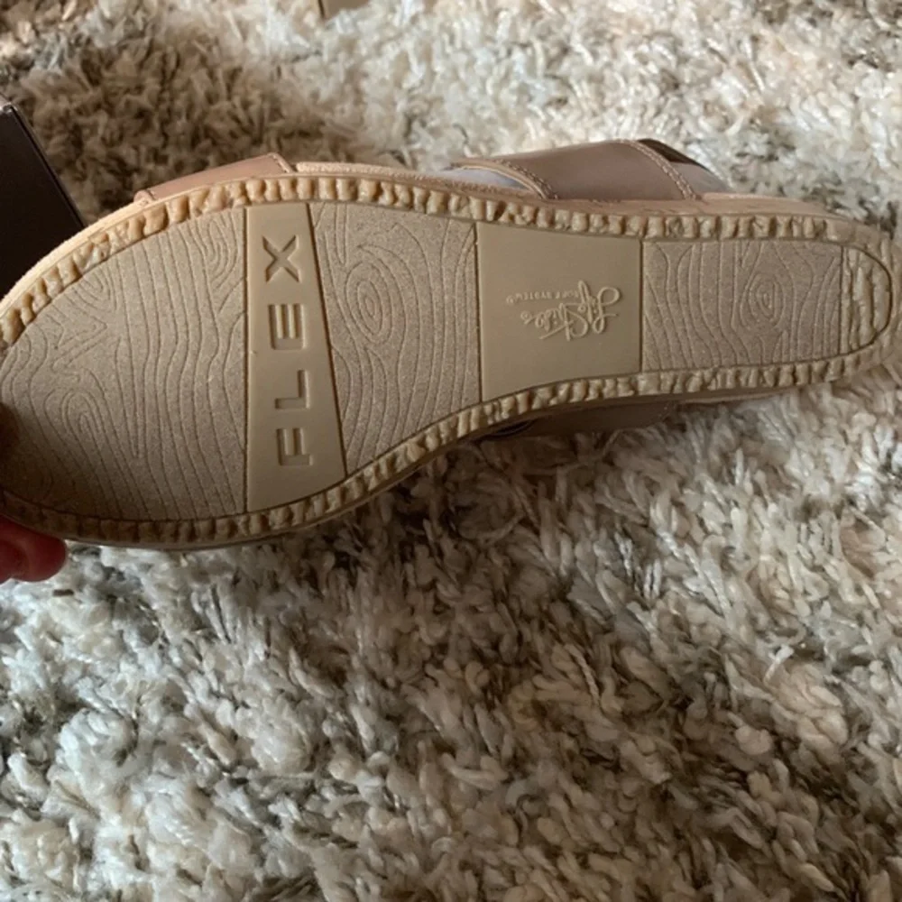 NWB Life Stride Wedge Sandals 7 1/2 M